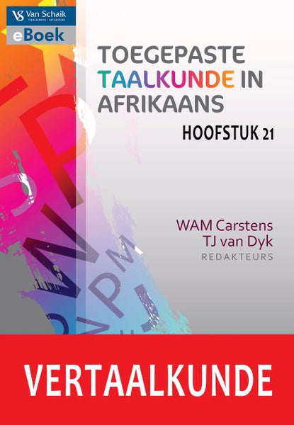 Vertaalkunde Toegepaste Taalkunde in Afrikaans (Hoofstuk 21)