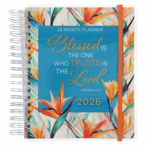2026 Diary - 18-Month Planner for Women - Blessed is the One - Wirebound