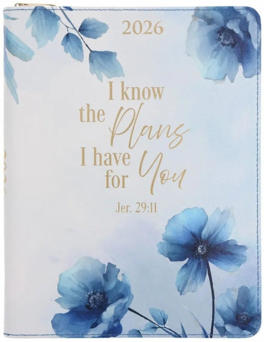 2026 Diary - 18-Month Planner for Women - I Know the Plans - Faux Leather With Zip