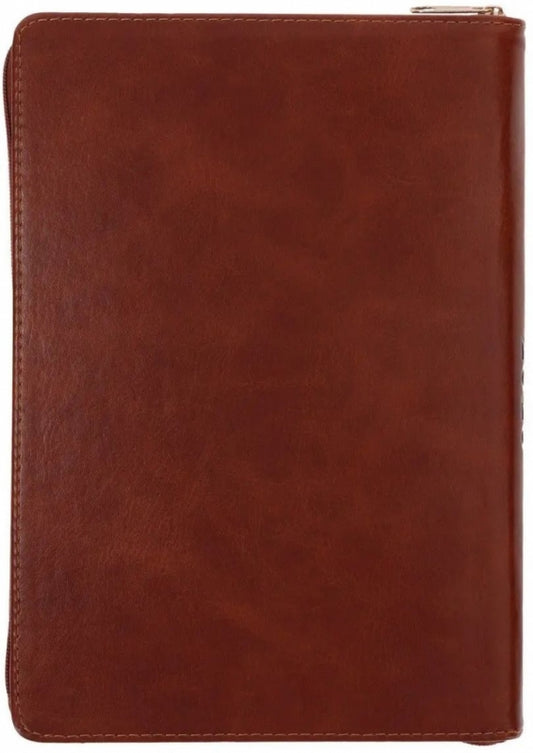 2026 Executive Diary - Daily Planner - the Lord is My Strength - Faux Leather With Zip