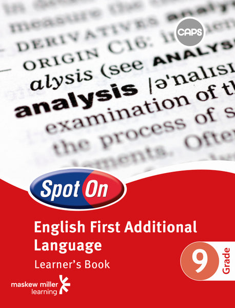 Spot on English First Additional Language Grade 9 Learners Book EPDF Perpetual Licence