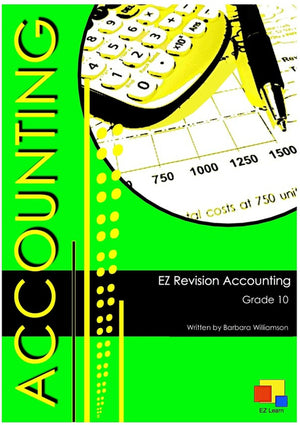 Ez Revision Accounting Grade 10