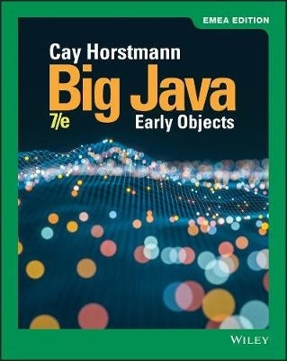 Big Java Early Objects