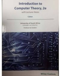 Introduction to Computer Theory (Custom Version for Unisa)