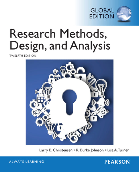 Research Methods, Design, and Analysis, Global Edition