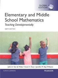 Elementary and Middle School Mathematics Teaching Developmentally(Ref Isbn 9781292331393)