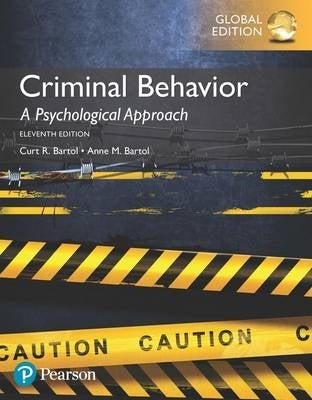 Criminal Behavior a Psychological Approach