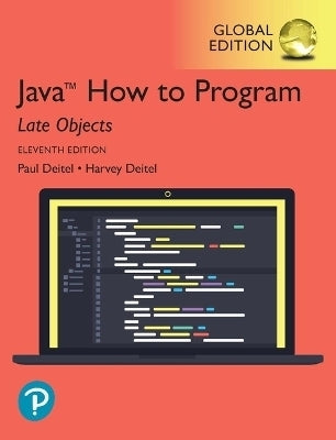 Java How to Program Late Objects (Global Edition)