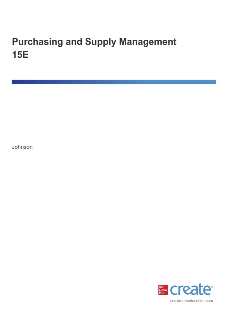 Purchasing and Supply Management
