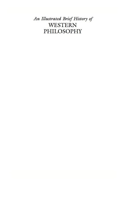 Illustrated Brief History of Western Philosophy