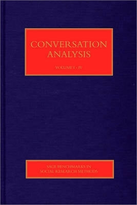 Conversation Analysis (4 Volume Set)