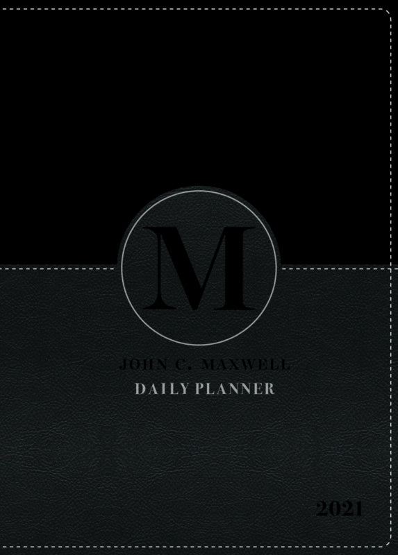 John C Maxwell Daily Planner 2021 (A5 With Zip Black)