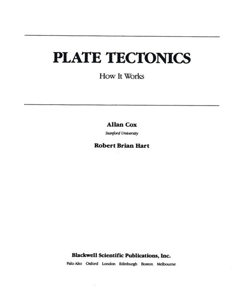 Plate Tectonics How It Works