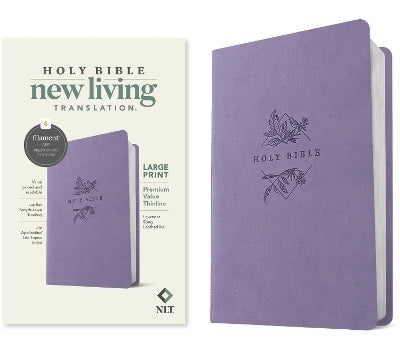Nlt Bible Large Print Lavender Imitation Leather Filament Premium Value Thinline
