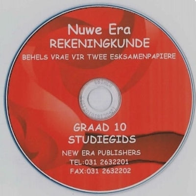Nuwe Era Rekeningkunde Gr 10 (Studiegids) (Cd Only)