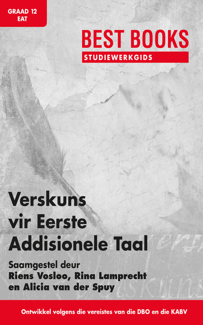 Verskuns vir Gr 12 Eerste Addisionele Taal (Studiewerkgids)