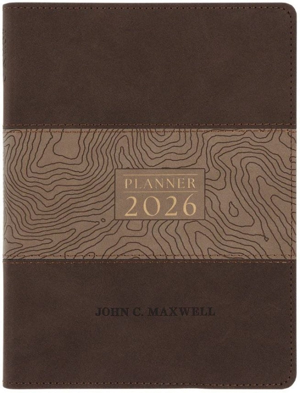 2026 John C Maxwell Daily Planner 2026 [Blue/Grey Imitation Leather] [A5 With Zip]