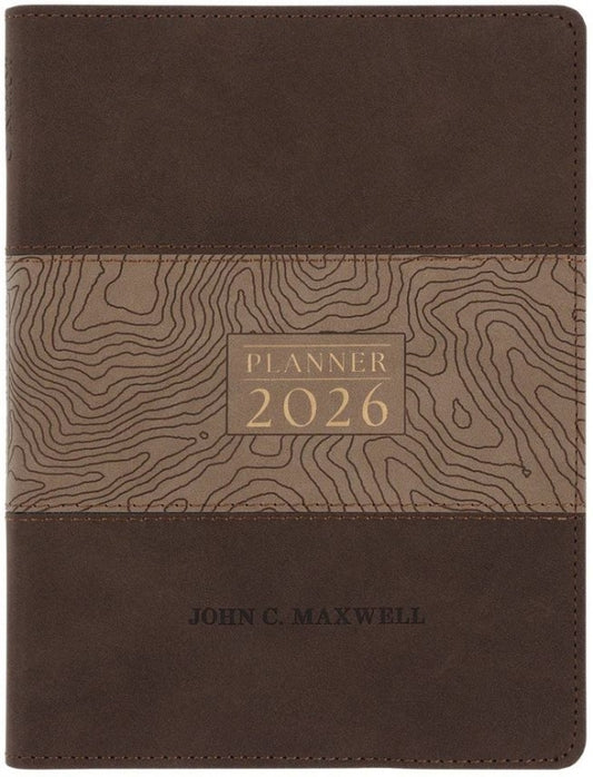 2026 John C Maxwell Daily Planner 2026 [Blue/Grey Imitation Leather] [A5 With Zip]