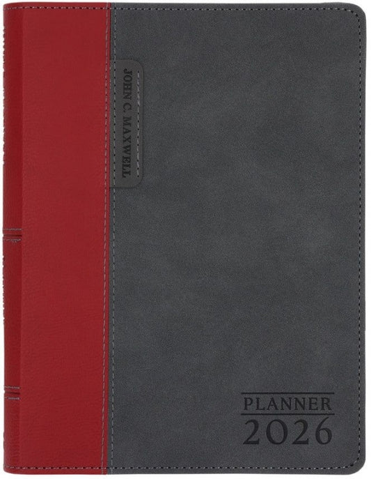 2026 John C Maxwell Daily Planner 2026 [Taupe Imitation Leather] [A5 With Zip]