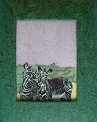 Zebra Gemstone Art Travel Journal