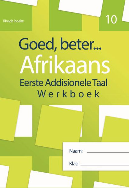 Goed Beter Afrikaans Gr 10 (Werkboek)
