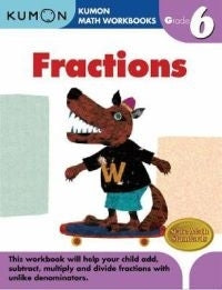 Kumon Math Workbooks Fractions Gr 6