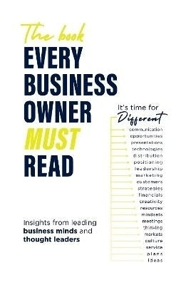 Book Every Business Owner Must Read Its Time for Different (Tpb)