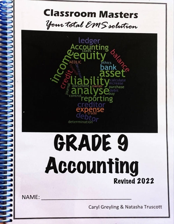 Classroom Masters Accounting Gr 9 (Learner Book)