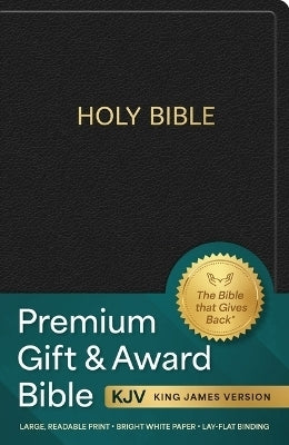 Kjv Holy Bible Premium Gift and Award Bible Black Imitation Leather