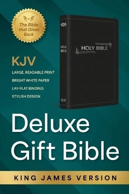 Kjv Deluxe Gift Bible Black Luxury Faux Leather