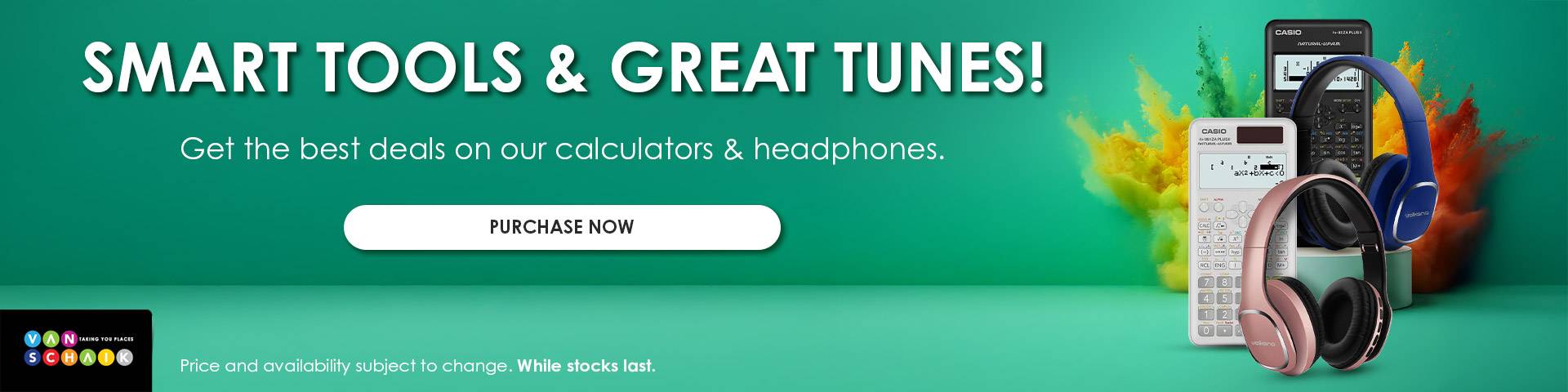 Headphones and Calculators