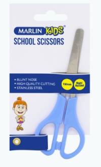 SCISSORS MARLIN KIDS BLUNT NOSE 130MM TRY ME CARD