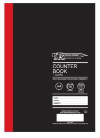 BOOK COUNTER A4 1 QUIRE 96 PG F/M