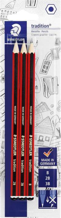 PENCIL HB STAEDLER TRADITION 3PCS BLISTER CARDED