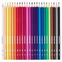 COLOURED PENCIL WOODFREE 24PC STAEDTLER