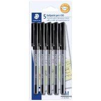 BALLPOINT PEN 5 PCS BLISTER, BLACK