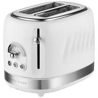 STAINLESS STEEL TOASTER 2 SLICES WHITE