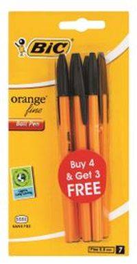 BIC ORANGE FINE 4+3 BLACK