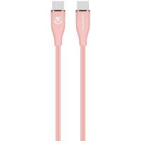 VOLKANO FLEXI SERIES TYPE-C TO TYPE-C 1.5M 60W - PINK