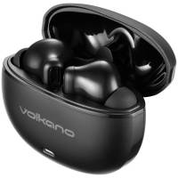 EARPHONES WITH CHARGING CASE - BLACK VOLKANO PULSE SERIES TRUE WIRELESS