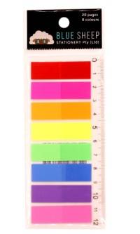 INDEX FLAGS  8 COLOR BLUE SHEEP