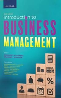 INTRODUCTION TO BUSINESS MANAGEMENT