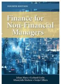 FINANCE FOR NON FINANCIAL MANAGERS