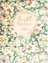 2024 DAILY PLANNER FOR WOMEN BE STILL AND KNOW (IMITATION LEATHER WITH ZIP)