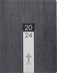 2024 LARGE EXECUTIVE PLANNER CROSS GREY (IMITATION LEATHER)