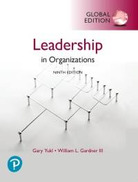LEADERSHIP IN ORGANIZATIONS (G/E)
