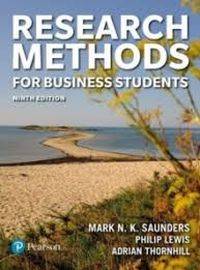RESEARCH METHODS FOR BUSINESS STUDENTS