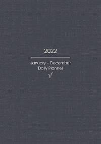 A5 WIRE BOUND DAILY PLANNER 2022  LEAVES