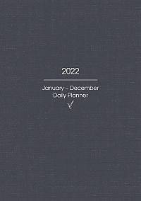A5 WIRE BOUND DAILY PLANNER 2022  LEAVES