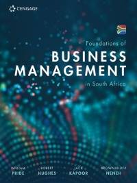 FOUNDATIONS OF BUSINESS MANAGEMENT IN SA